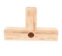 CAXUSD Wooden Hamster Hideout Tunnel for Small Pets and Guinea Pigs, Safe and Sturdy Pet Training Tunnel with T-shaped Design for Entertainment and Exercise