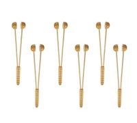 CAXUSD Wooden Massage Hammer Set with Rounded Edges and Unique Shape Design, Easy to Carry Back Massager for Home and Office Use, Suitable for Ages, Will Not Hurt the Skin Random Color
