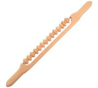 CAXUSD Wooden Massage Stick Roller for Face and Feet, Easy to Carry Multi-Functional Therapy Tool to Fatigue, Suitable for Family and Outdoor Use, Brown Scraping Roller