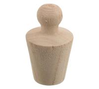 CAXUSD Wooden Wine Bottle Cork Stopper for Wine Bottles, Beige Tapered Reusable Stopper, Resists Deformation and Cracking, Fits 3cm/1.2" Hole, for Home Use