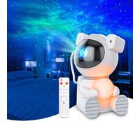 Cayclay Astronaut Galaxy Projector, Star Projector with Timer and Remote, Galaxy Projector with Moon Lamp, LED Nebula Night Light for Kids, Adults, Room Decor, Gift