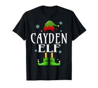 Cayden Elf Xmas Funny Men's Family Matching Christmas Cayden T-Shirt
