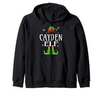 CAYDEN Elf Xmas Funny Men's Family Matching Christmas CAYDEN Zip Hoodie