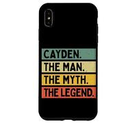 Cayden The Man The Myth The Legend Funny Personalized Quote Case for iPhone XS Max