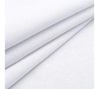 Caydo 1 x 1.5 m 18 Count Aida Fabric Cross Stitch Fabric Large White Embroidery Cloth for Cross Stitch, Embroidery, Needlework, DIY Craft