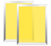 Caydo 2 Pieces Aluminum Screen Printing Frames, 10 x 14 Inch Pre-Stretched Screen Printing Screens with 230 Yellow Mesh for Handcraft Lovers