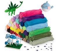 Caydo 4000 Pieces Pipe Cleaners 40 Assorted Colored Chenille Stems for Art and Crafts, Pipe Cleaner Crafts for DIY Art and Craft Projects Creative Gift Party Decorations