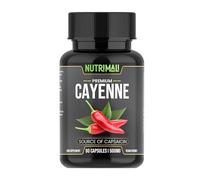 Cayenne Pepper Capsules - 90 Organic Capsules | High Strength Up to 1500mg | Natural Herbal Supplement | Zero Fillers 100% Natural & Vegan Friendly | by NutriMali