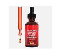 Cayenne Pepper Hawthorn Beet Root Turmeric Vitamin K2+D3 Liquid Drops