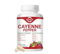 Cayenne Pepper Supplement, 8-in-1 2000mg per Serving with Vitamins D3, K2 & E, Capsaicin Power Supports Healthy Circulation & Daily Energy, Features Hawthorn, Beetroot & Turmeric, 120 Capsules
