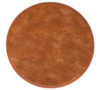 Cayenne Yellow Round Chair Cushion, 40cm PU Leather Non-Slip Seat Pads for Dining & High Stools, Comfortable 1/2/4 Packs Stool Cushions for Home Decor