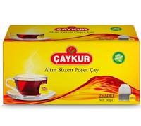 ÇAYKUR Black Tea Bags, Altın Suzen Turkish Tea, Individually Wrapped Cup Brew Bags, Bright Red Color, Best Turkish Loose-Leaf Flavor, 25 Tea Bags (50g / 1.76 oz)