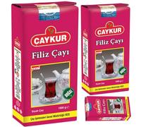 Caykur Filiz Black Tea Rize Tourist Tea Leaf Tea 1000 Gram x 3 Packs by Pufai Grocery