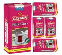 Caykur Filiz Black Tea Rize Tourist Tea Leaf Tea 1000 Gram x 5 Packs by Pufai Grocery