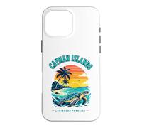Cayman Islands Caribbean Paradise Sea Turtle Sunset T-Shirt Case for iPhone 16 Pro Max