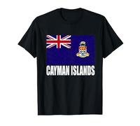 Cayman Islands Flag Grunge Vintage Souvenir Cayman Islands T-Shirt