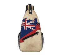 Cayman Islands Flag Map02 Crossbody Sling Bag Crossbody Shoulder Chest Bag Shoulder Strap Waist Fanny Pack Men Women