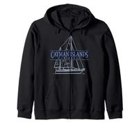 Cayman Islands Sailing Zip Hoodie