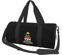 Cayman Islands The Emblem Travel Luggage Duffel Bag Sports Rolling Foldable Duffel Bag, Black