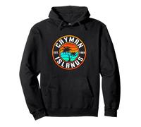 Cayman Islands With Tropical Palm Trees Caribbean Pullover Hoodie