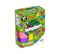 Cayro Click Clack Tangram - Wooden Educational Game with Creative Multicoloured Pieces - Create Figures - 54 Challenges - From 5 to 99 Years - 1 Player