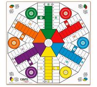 Cayro Parchís Wood Board 4-6 Player Board Game 40x40 Cm