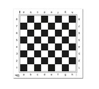 Cayro - Professional chessboard - black and white - plastic board - size 45 x 45 cm - impeccable workmanship - elegant design - robust and durable