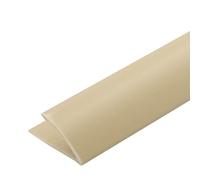 Cayrus Round Edge PVC Tile Trims - Dark Beige, 8mm Depth - 2500mm Long
