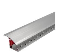 Cayrus TTG 40mm Aluminium Door Threshold Strip Adjustable Height/Pivots Easy Clip Carpet - Bright Silver, 0.92
