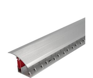Cayrus TTG 40mm Aluminium Door Threshold Strip Adjustable Height/Pivots Easy Clip Carpet - Bright Silver, 0.92