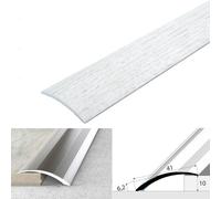 Cayrus World Of Finishing 41mm Aluminium Wood Effect Self Adhesive Door Threshold Ramp A48 Floor Transition Strip For Up To 10mm Height Vanilla Oak