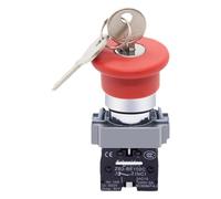 CAYUND Emergency Stop Button With Key XB2-BS142C Emergency Stop Switch 22mm(2NO)