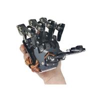 CAYUND Robotic 5Dof Robot Hand with Five Fingers Servo Control, Left/Right Bionic Palm Assembled Gripper for Ar-duino/ESP32 Programmable Robot(Left hand)