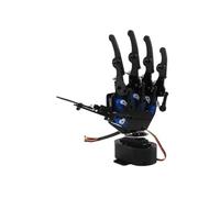 CAYUND Robotic Bionic Robot Right/Left Hand Palm, Mechanical Arm Motor Five Fingers with Control System for Robotics Teaching Training(Right hand)