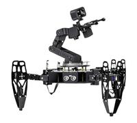 CAYUND Robotic Rb Pi Multi-Legged Handling Robot, Quadruped Bionic Spider, AI Visual Intelligent Handling Programming Learning Kit(Advanced Edition)