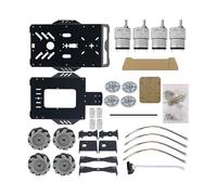 CAYUND Robotic V3 Mecanum Wheel Intelligence Robot, Car Frame 25kg Load with Metal Motor 1:30/1:90 Unfinished(Motor 1:90)