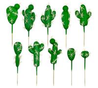 Cayway 10 PCS Faux Cactus Artificial Cactus Decor Faux Fake Succulents Succulent Artificial Cacti Plant Artificial Cactus Succulent Plants for Decoration Faux Cactus Plant Bulk