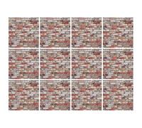 Cayway 12 PCS Self-Adhesive Wall Cladding Miniatur Floor Tiles Mini DIY Floorboards for Mini House (Style B)