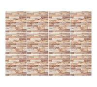 Cayway 12 PCS Self-Adhesive Wall Cladding Miniatur Floor Tiles Mini DIY Floorboards for Mini House (Style G)