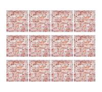 Cayway 12 PCS Self-Adhesive Wall Cladding Miniatur Floor Tiles Mini DIY Floorboards for Mini House (Style A)