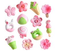 Cayway 13 PCS Mini Resin Flowers, Micro Landscape Miniature Flower, Mini Accessories Flowers for DIY Art Crafts, Zen Garden, Micro Landscaping Decoration