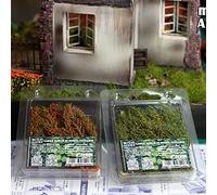 Cayway 2 Pack Simulation Long Grass Miniature Static Grass Artificial Grass for DIY Model Train Landscape Railroad Scenery, Miniature Bases and Dioramas