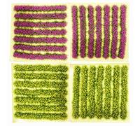Cayway 3MM Static Grass Tuft Model Grass Tufts Terrain Model Kit Resin Static Scenery Model Miniature Shrubs Bushes and Tweezers for Train Landscape Railway Artificial Grass Modeling