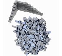 Cayway 420 PCS Mini Bricks Tiny Bricks for Landscaping Black Miniature Bricks Small Bricks for Crafts Realistic Fake Bricks Mini Blocks for Dollhouse Mini Garden Accessories