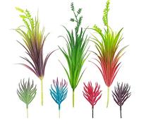 Cayway 7PCS Artificial Succulent Plants, Multicolor Faux Fake Succulents, Succulent Assortment in Flocked in Different Type for Birthday Home Decor Indoor Garden DIY