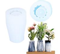 Cayway Flower Vase Resin Molds Silicone Vase Silicone Molds for Flowers Preservation, 3D DIY Making Handmade Home Display Decor Crafts