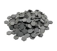Cayway Mini Fake Bricks, Tiny Bricks, Miniature Brick for Landscaping, Mini Garden Accessories, 240 PCS Hexagon, Gray