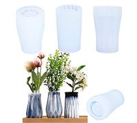 Cayway Vase Resin Moulds Silicone Set, 3 Style Vase Resin Casting Moulds Jewelry Silicone Casting Moulds for Epoxy Resin, Home Decoration