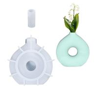 Cayway Vase Silicone Molds, Flower Vase Resin Molds Silicone, Silicone Vase Molds for Epoxy Resin, Ornaments, Donut Vase