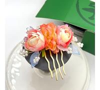 Cayyoomm Rose and Orchid Pearl Hanfu hairpin Chinese ancient hairpin headwear classical hair pin Han element (Rose and Orchid)